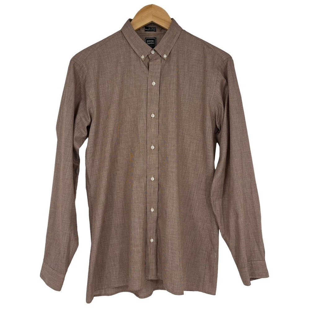 🔴 5 for $25! Vintage‎ Pierre Cardin Button Down Shirt Red Men’s 32/33 & 15.5 In